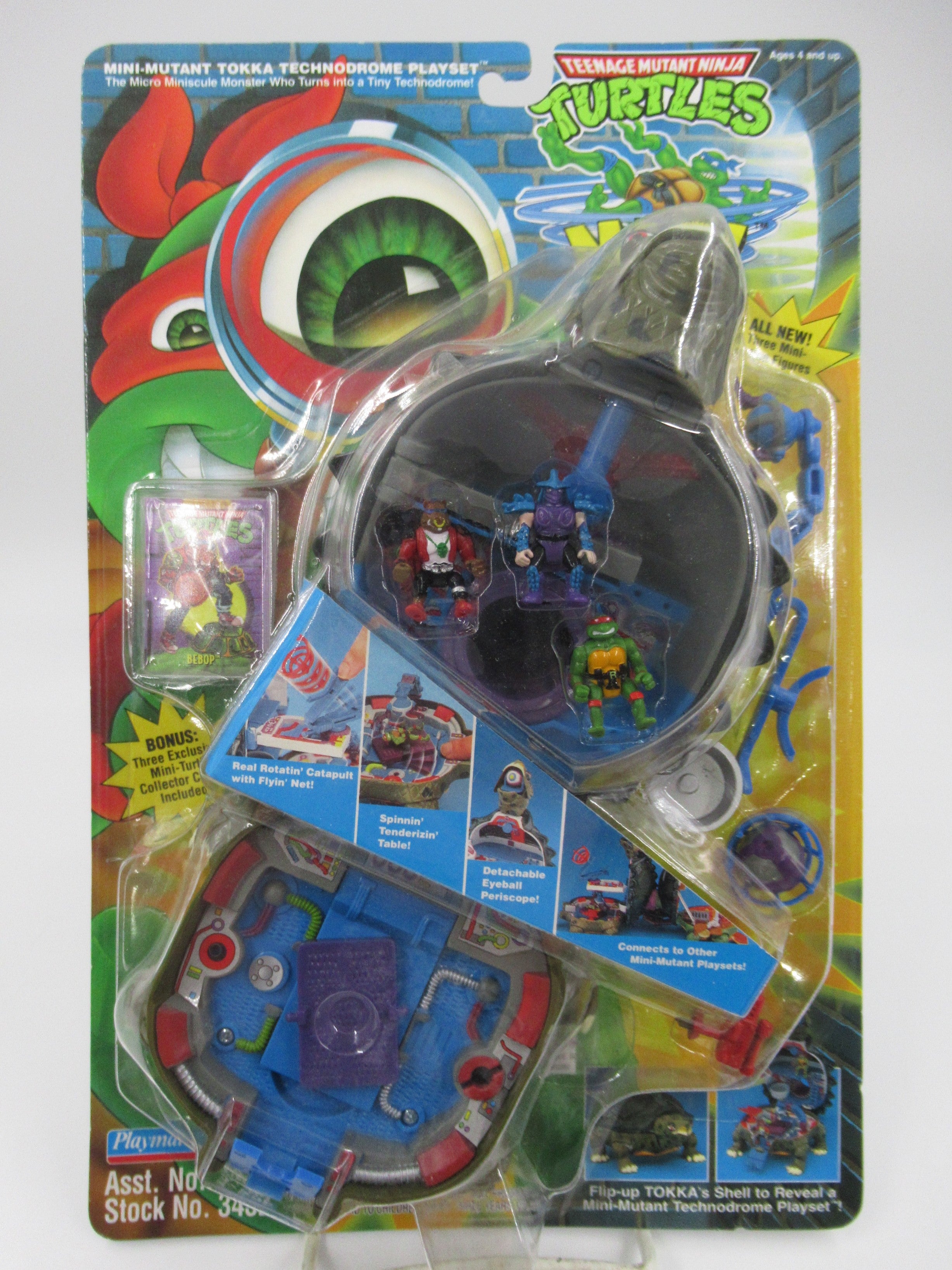 Teenage Mutant Ninja Turtles Mini Mutants Tokka Technodrome Playset TMNTs- Playmates (1994)